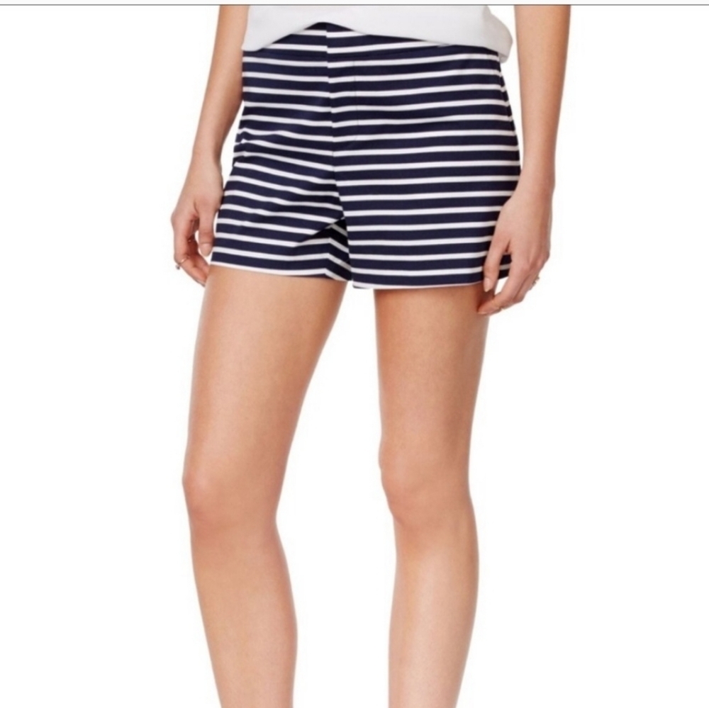 Maison Jules navy stripe shorts NWT